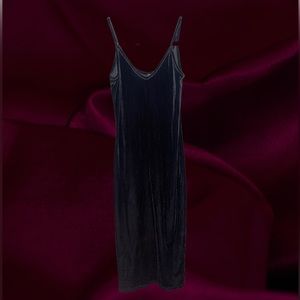 Femme Fatale Velvet Silver Dress